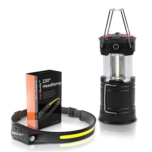 Night Buddy Led Headlamp & Lantern - Rechargeable, 5 Modes, 4X Brighter, Perfect For Camping & Hiking