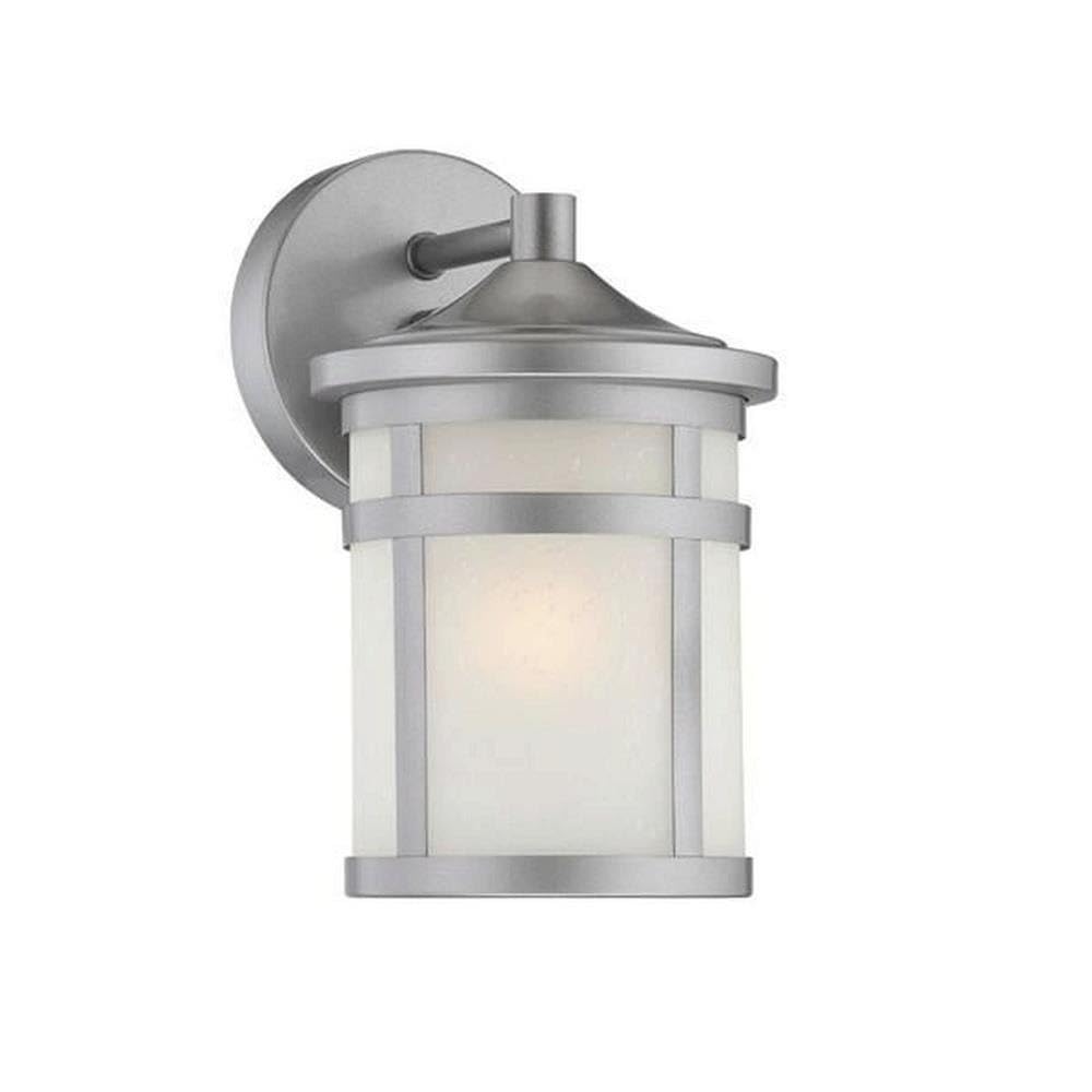Acclaim 4714Bs Visage Collection 1-Light Wall Mount Outdoor Light Fixture, Brushed Silver