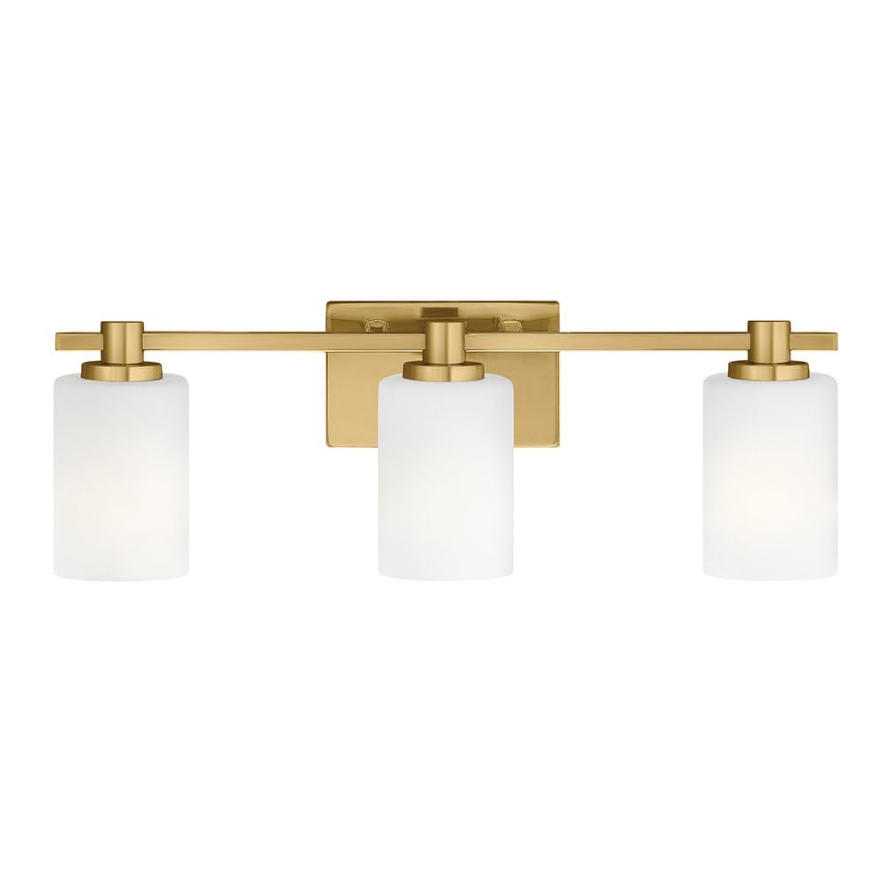 Hinkley Karlie Medium Three Light Vanity, Lacquered Brass