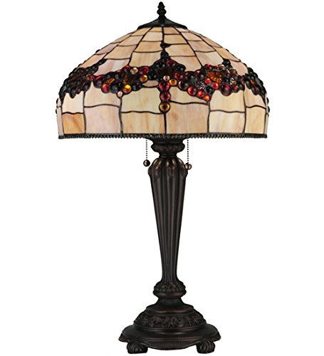 Meyda Tiffany 130698 Lighting, 26.5&quot; H, Bronze/Dark