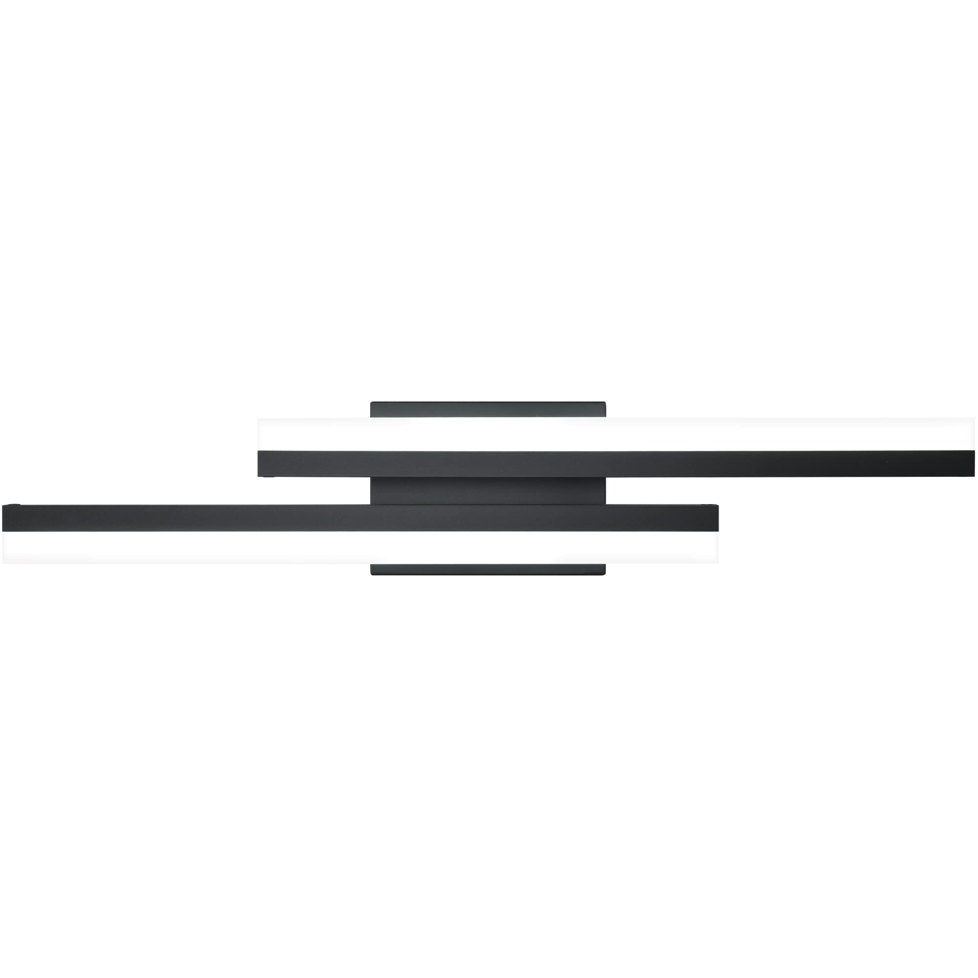 Presde Bathroom Vanity Light Dimmable 3 Colors Changeable 24In Modern Led Matte Black Bathroom Wall Light Fixtures