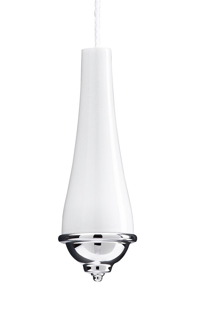 Croydex Aj177641 Classic White And Chrome Light Pull, 60Mm