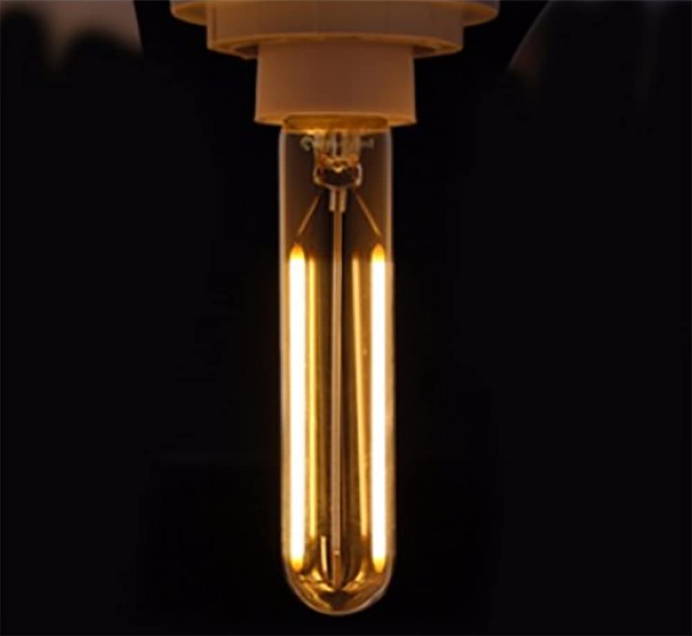 BesYouSel E12 T20 Vintage LED Light Bulb 2W Dimmable Clear Glass 120mm 2200K Warm White, 4 Pack