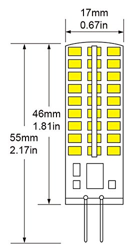 G4 Led Bulb 12V,G4 Led Bulb 5Watt Landscape Light Bulbs 12V Ac/Dc 2700K Warm White Dimmable, Led Replacement For Halogen Bulb 50W 6Pack (5)