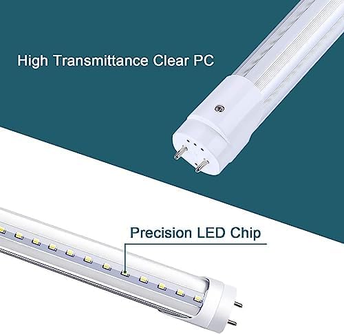 H&B Luxuries 4Ft Led T8 Ballast Bypass Type B Light Tube, 18W, Ul-Listed For Single-Ended & Dual-Ended Connection, 2340Lm, T8 T1