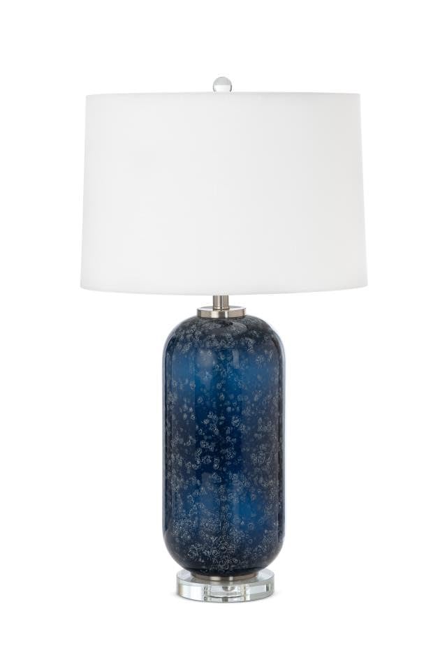 Homeroots 487868 30 X 17 X 17 In. Crystal Crystal Table Lamp With White Drum Shade - Set Of 2