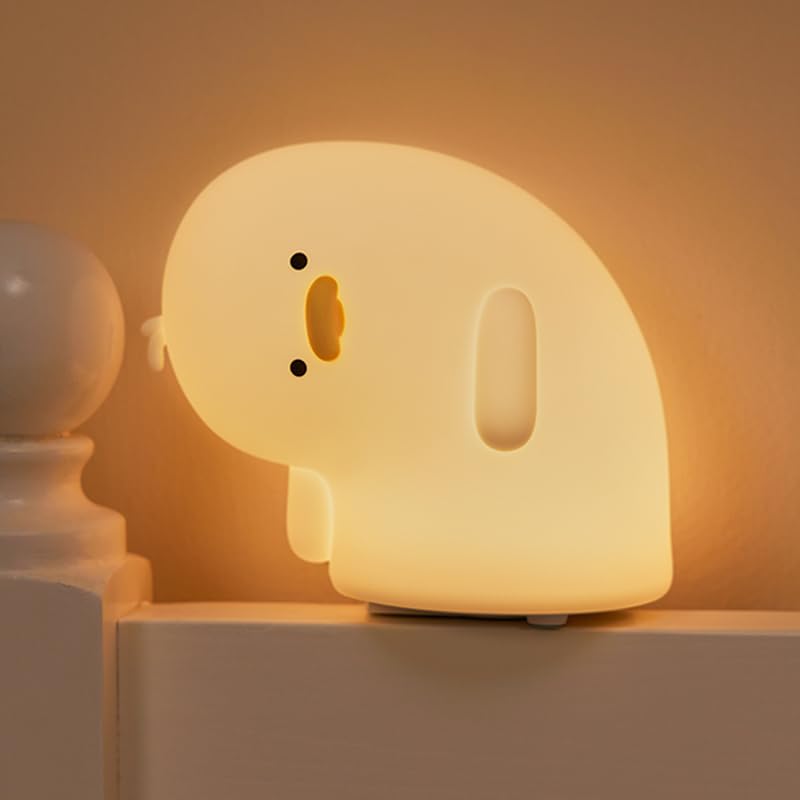 ATCTBOGFS Cute Duck Lamp - Fun LED Night Light for Kids, Touch Control, White, Model YYlampWhite
