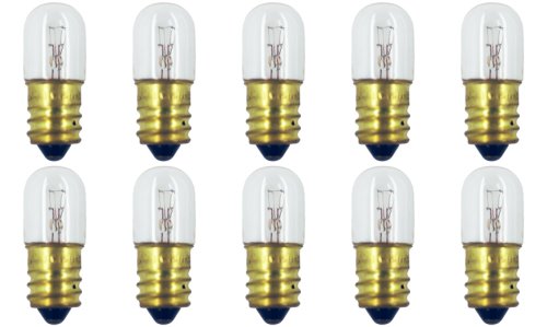 CEC Industries 1841 T-4 Bulbs, 24V, 4.08W, E12 Base, Box of 10