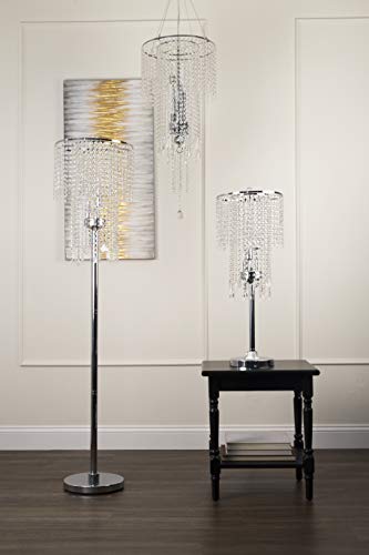 Ok-5112T 32-Inch Rain Metal Table Lamp