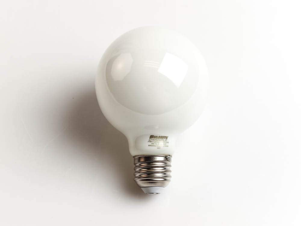 Bulbrite Dimmable 7W G25 Filament LED Bulb, Enclosed/Wet Rated, Warm White Light