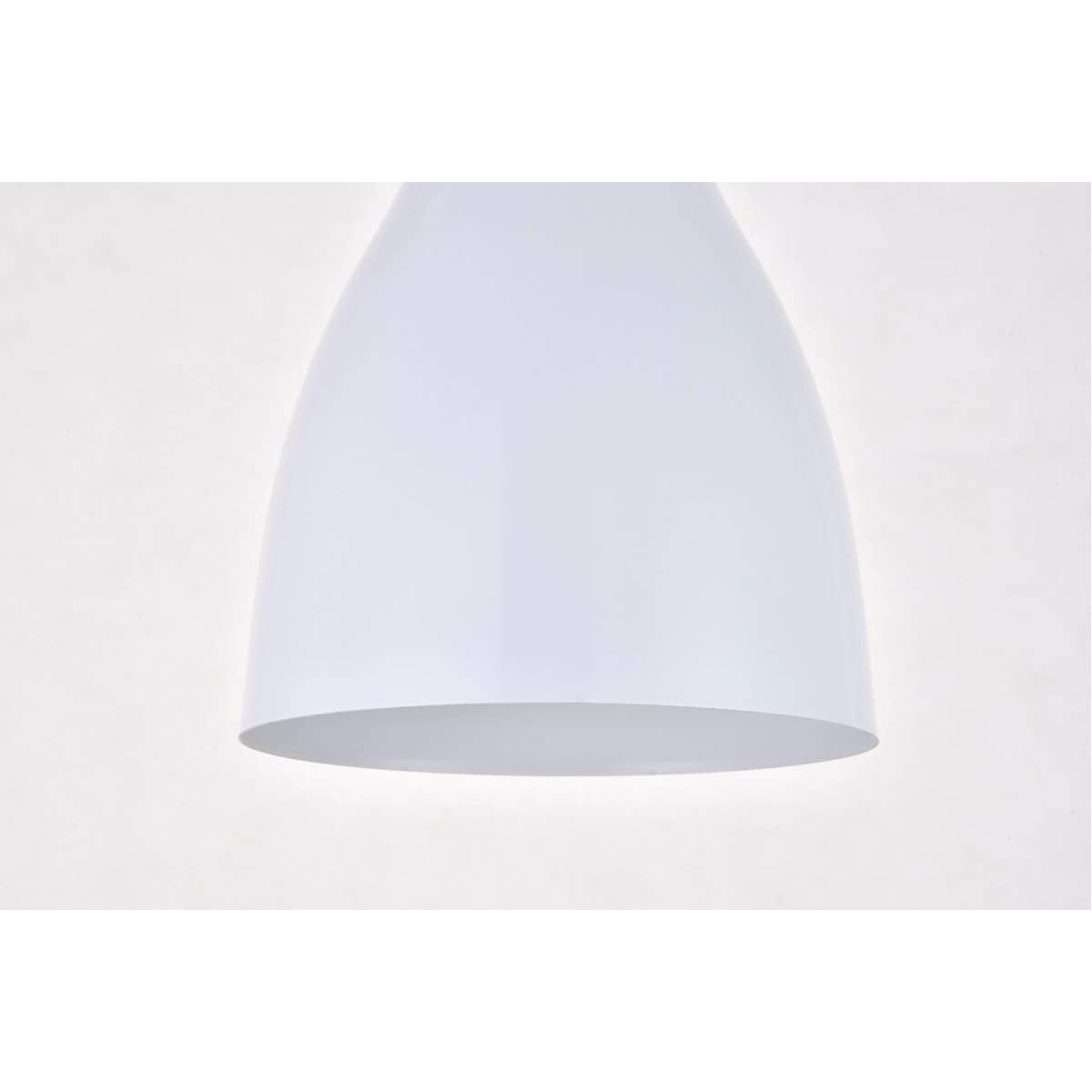 Living District Aiken 3 Light White Pendant