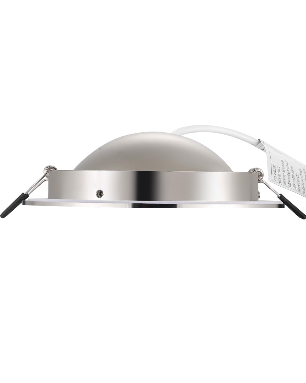 POPANU 4-inch LED Recessed Lighting - 6 Pack Adjustable Spotlight, Brushed Nickel, Dimmable, Model 4SGBN-09