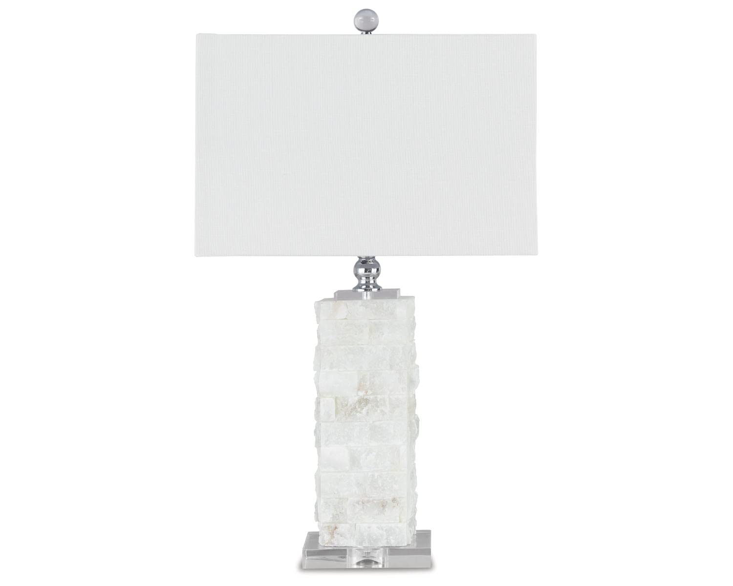Signature Design by Ashley Table Lamp, 27in Alabaster & Acrylic, White, Model L429014