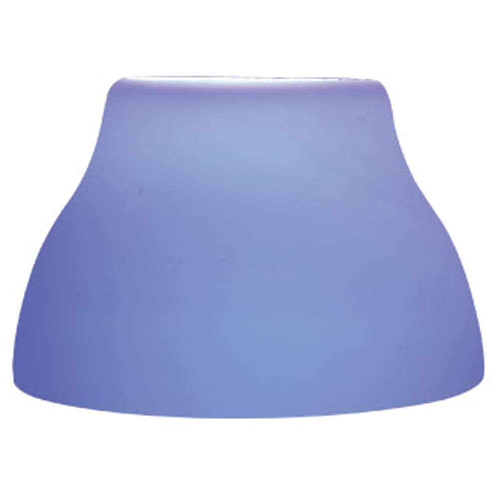 Jesco Lighting QASA103BU Step Cone Glass Shade for Quick Adapt Spot Light, Solid Blue Finish