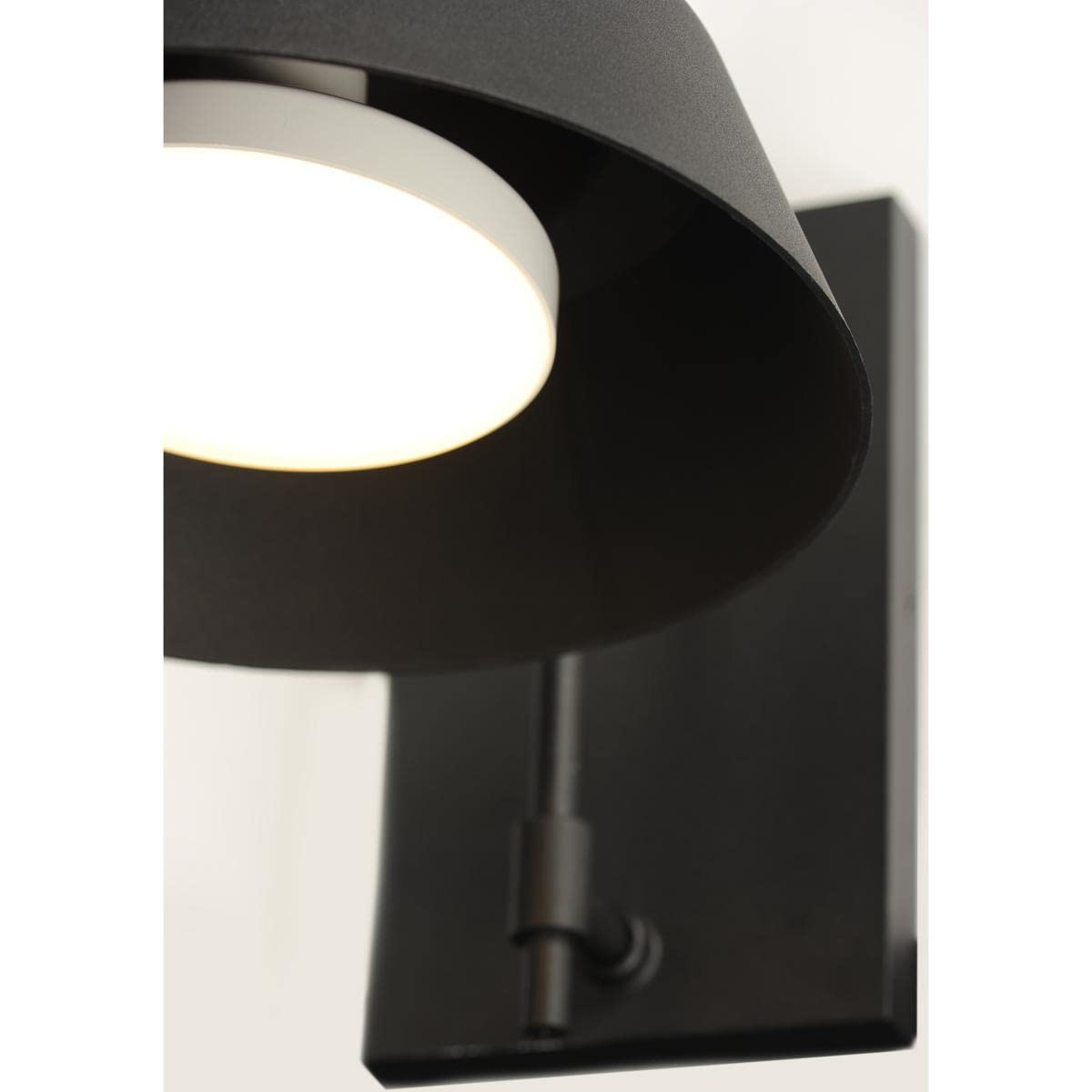 Maxim Shoreline Outdoor Wall Sconce, 1 Light, 10.75in W x 15in H, Black, Polycarbonate, Model 10104BK