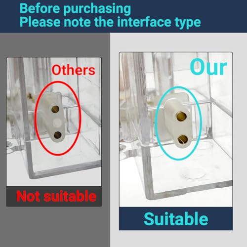 cezelux Hexagon Garage Light Connectors - 5 Pack Y-Connectors, 2 Pin, Clear Plastic for Honeycomb Lighting Systems