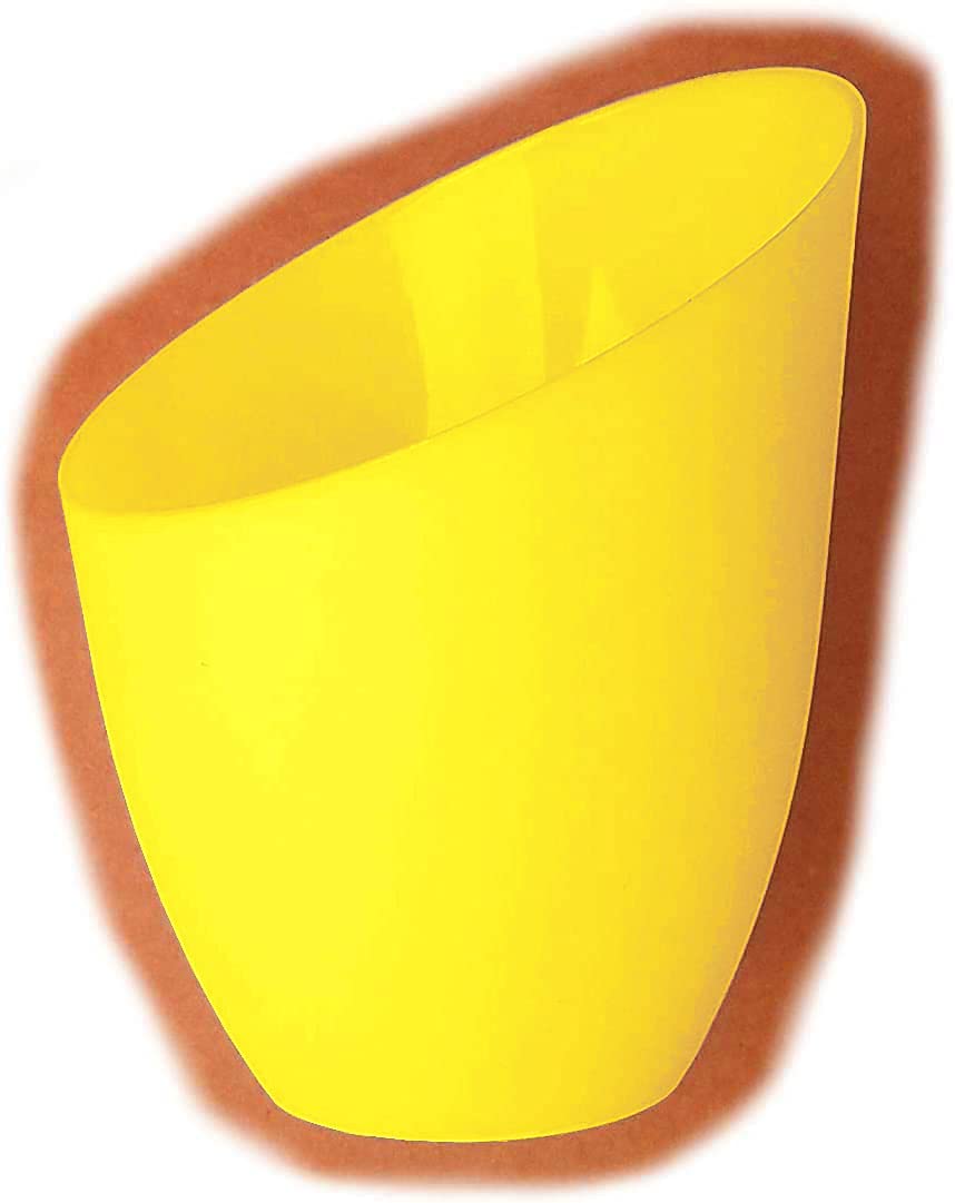 Velouer 2 Pack Plastic Lampshade Replacement for LED Floor Lamp, 5.7in High, 4.1in Diameter, Yellow