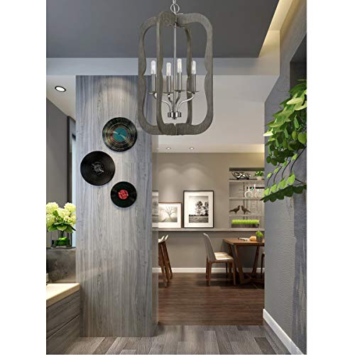 Cal Lighting Fx-3682-4 Contemporary Modern Four Light Pendant From Portici Collection In Bronze/Dark Finish, 16.30 Inches