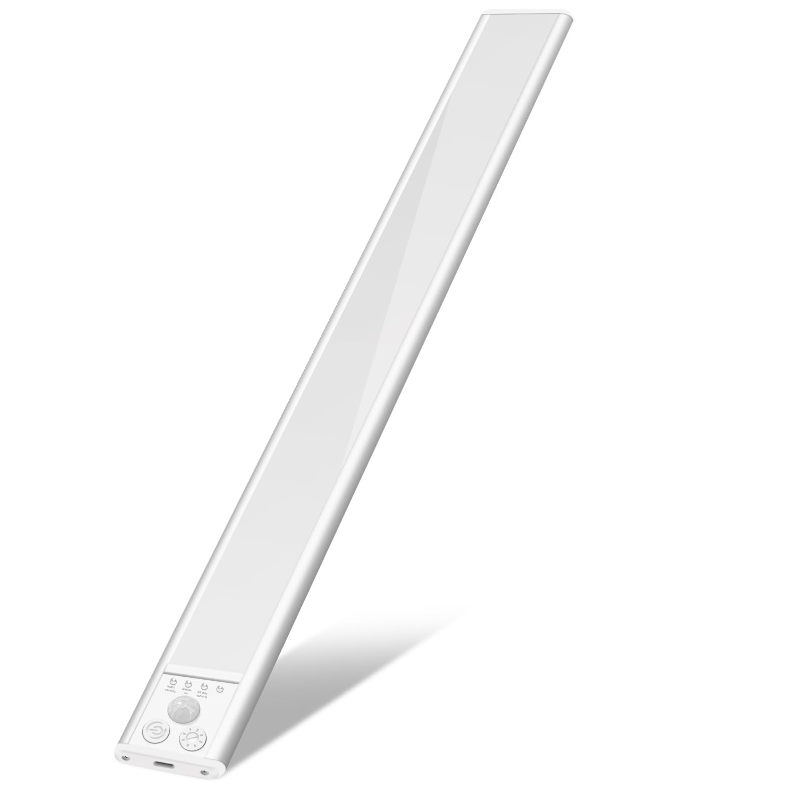 Under Cabinet Lighting  Led Motion Sensor Light Indoor With 3 Color Dimmable  2500Mah Battery Operated Closet Lights Rechargeable Lamp  Magnetic Under Counter Night Lights Used In Cabinet (16 Inches)