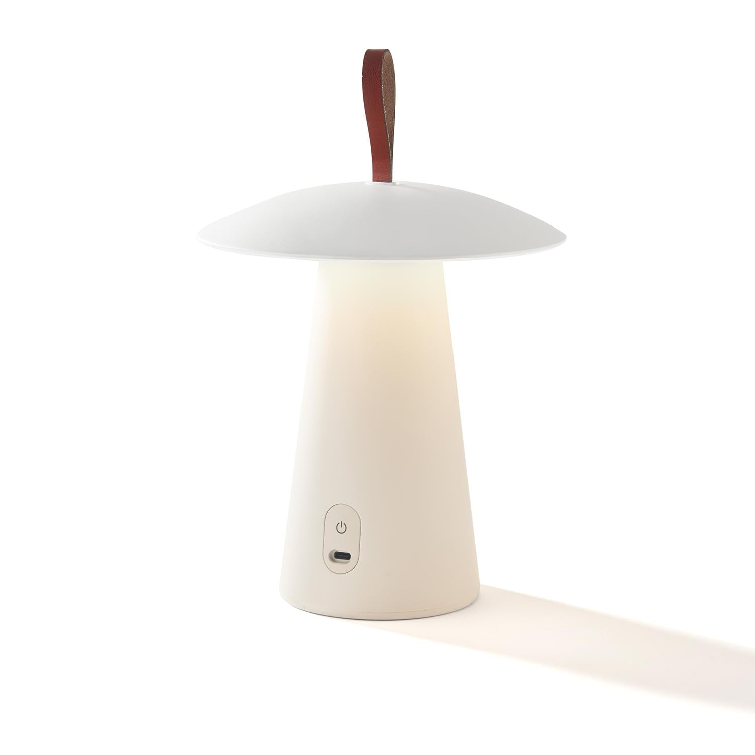 Lamplust Cordless Rechargeable Table Lamps, 12 Inch, Matte White, Dimmable Table Lamp With Usb Port, Touch Control, Weatherproof, Battery Operated Table Lamps For Living Room, Mid Century Modern Lamp