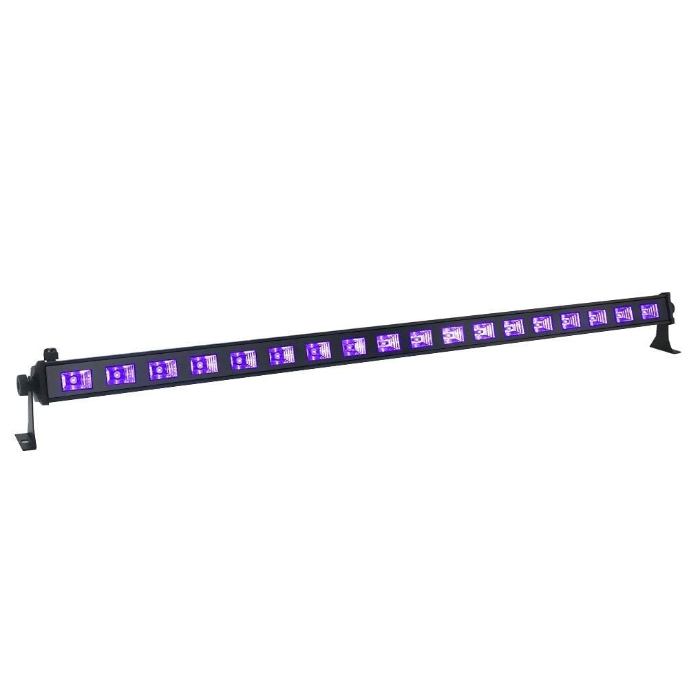 Oppsk 54W Uv Blacklight Bar, 18Led Metal Glow Light For Parties, Weddings, Bedrooms - Black, 1 Count