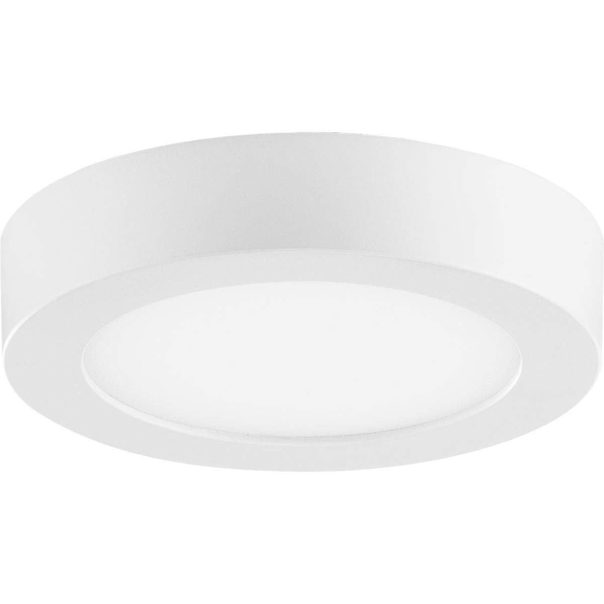 Everlume Collection White 5'' Edgelit Round Flush Mount