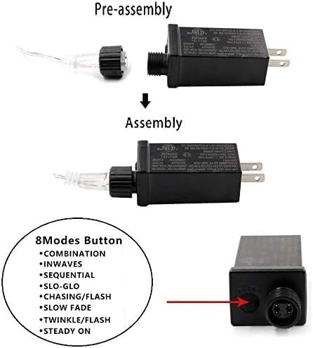 Bhclight 95Ft Green Wire 240 Led Christmas String Lights For Outdoor/Indoor, Plug In Christmas Tree Lights With 8 Modes, Outdoor