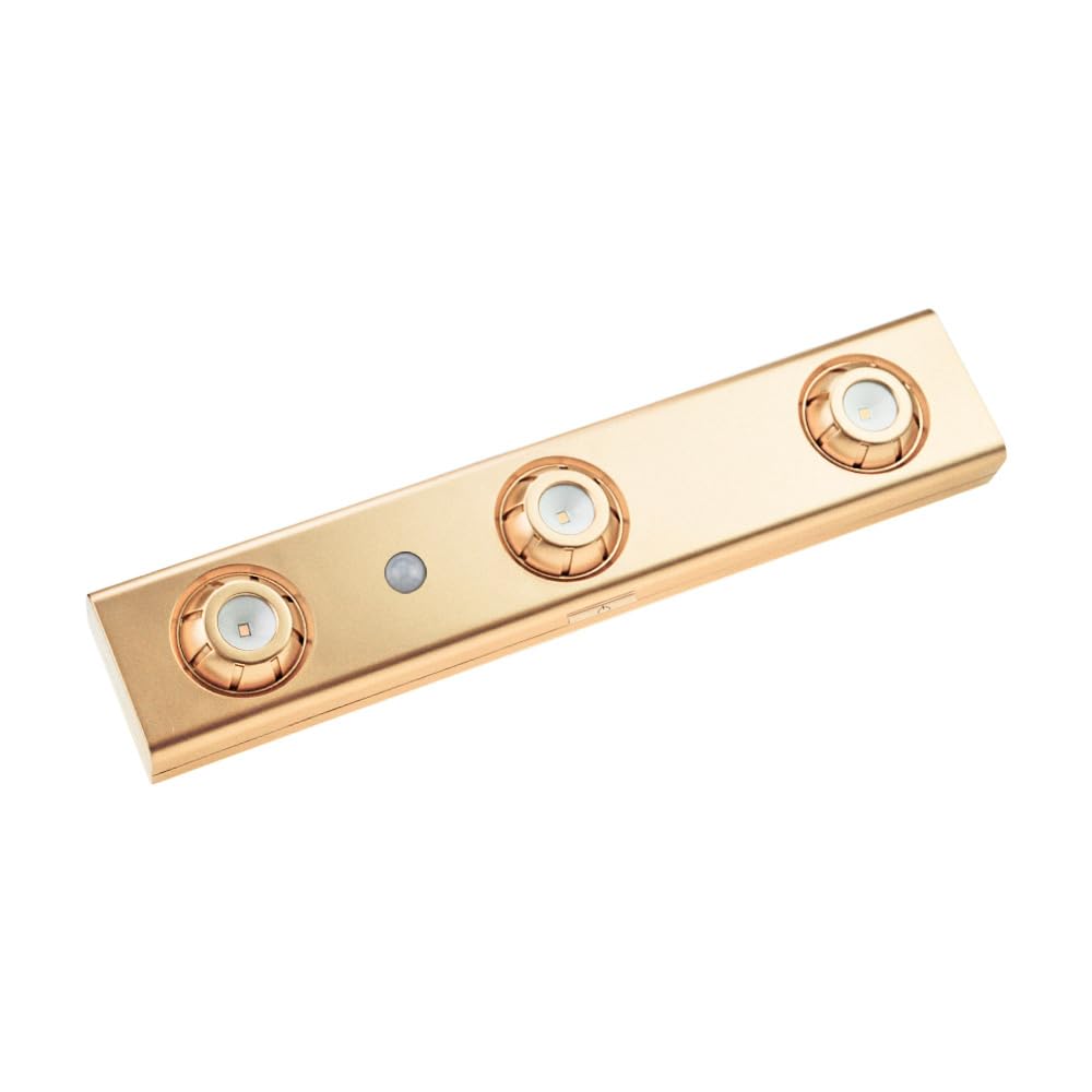 LUXSWAY LED Motion Sensor Light, Under Cabinet Lights Battery Operated, Manual ON/Off Tap Light Accent Lights with Rotatable Hea