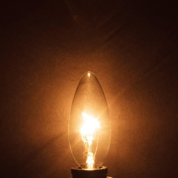 60W Incandescent Torpedo Tip Chandelier - 60W Equivalent Medium E26 Candelabra, Tipincandescent Clear Dimmable Light Bulbs And M