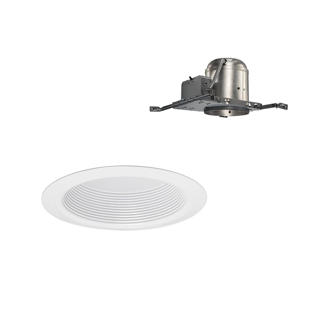 Juno Lighting V3034T WWH VuLITE Round Full Baffle Trim, White, 6-Inch