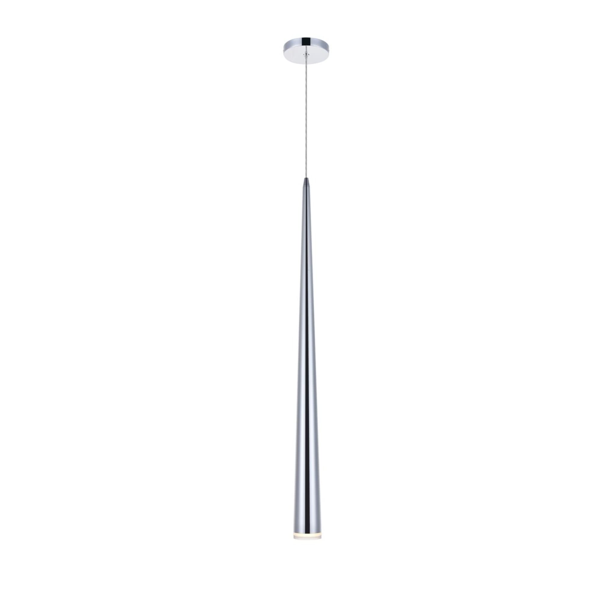 Elegant Lighting Fantasia 1 Light Chrome LED Pendant