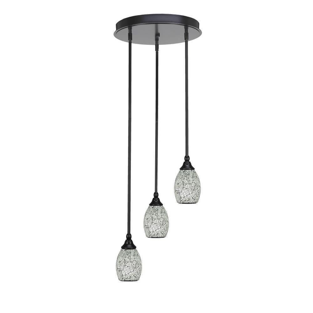 Empire 3 Light Cluster Pendalier in Matte Black (2143-MB-4165)