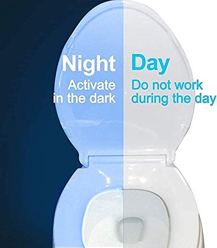 BSASHF Toilet Night Light - Motion Activated LED, 16 Color Options, Plastic, 3 PCS