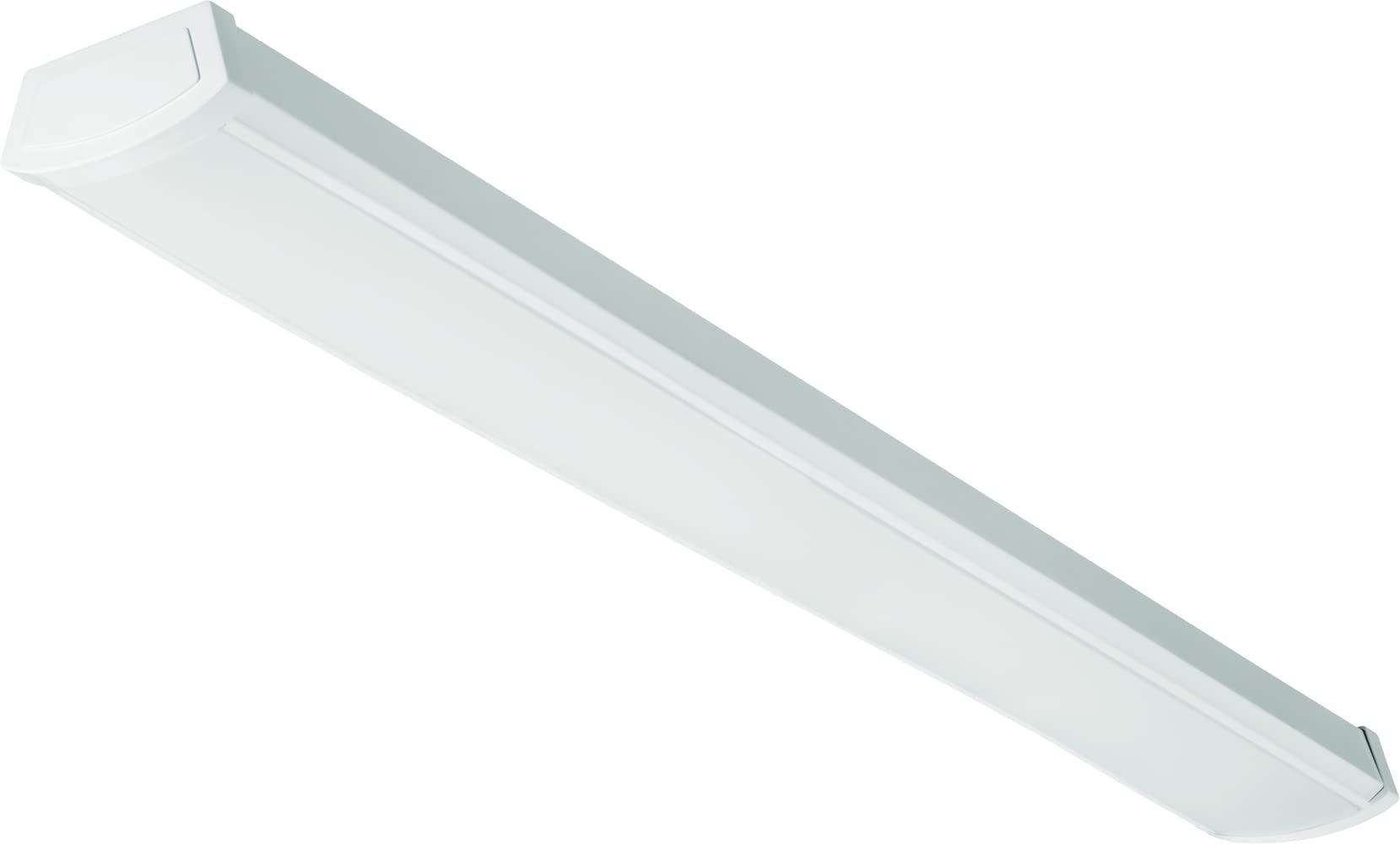 Lithonia Lighting LED Flush Mount Ceiling Light, 48-Inch, Polycarbonate, 4000K Cool White, Model FMLWL 48 840