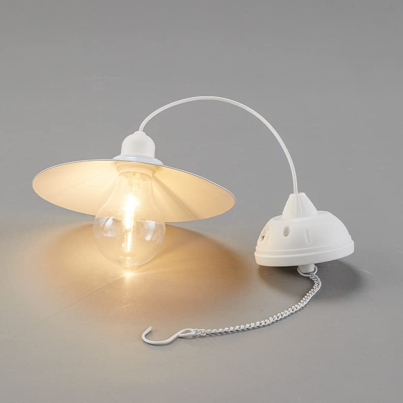 Vintage Hanging Solar Lamps - White