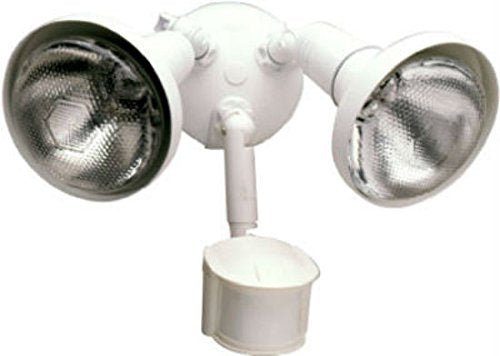 Cooper Lighting All Pro MS185RW 120W Motion Activated Flood Light Metal White