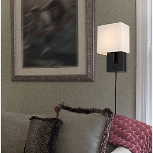 Cal Lighting Wall Lamp, 11.5in Height, Dark Bronze Metal Finish