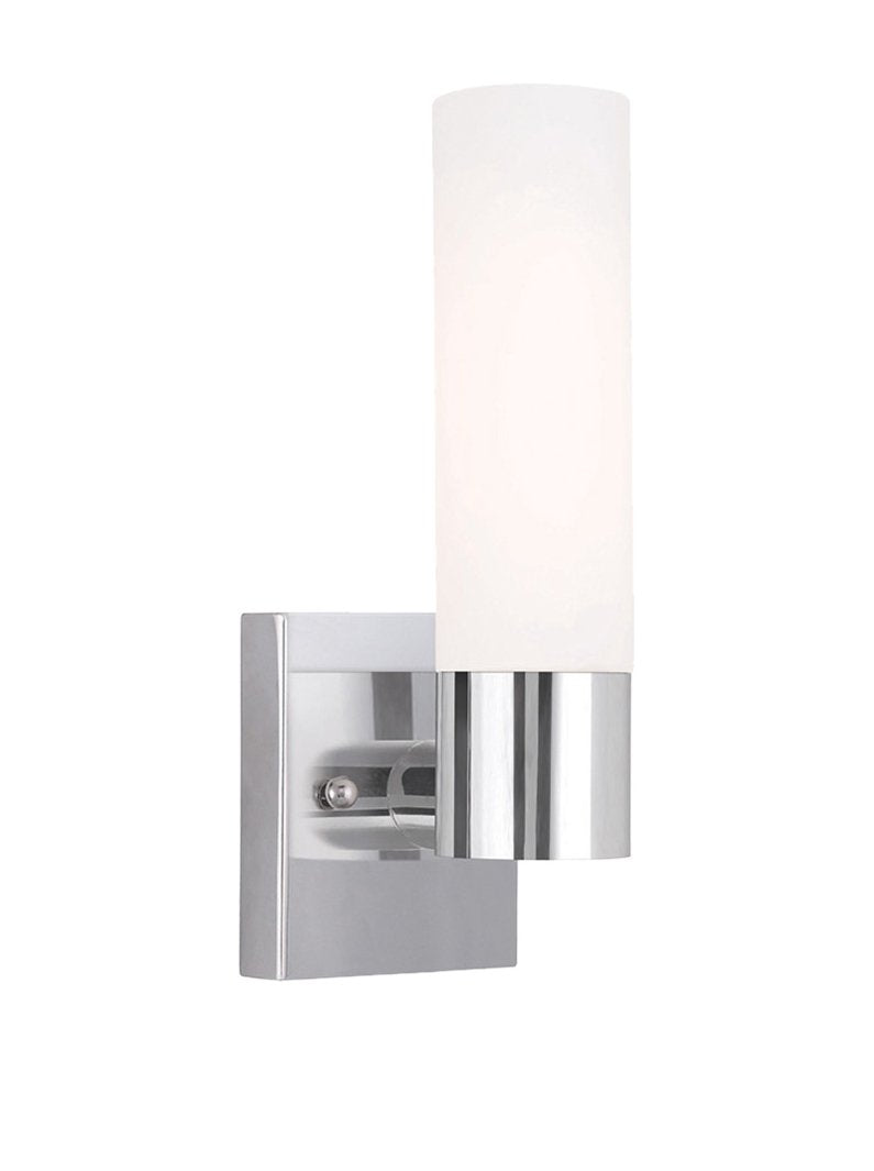 Livex Aero Wall Sconce 1-Light Alloy Steel 4.5inW x 11.25inH Chrome Model 10101-05