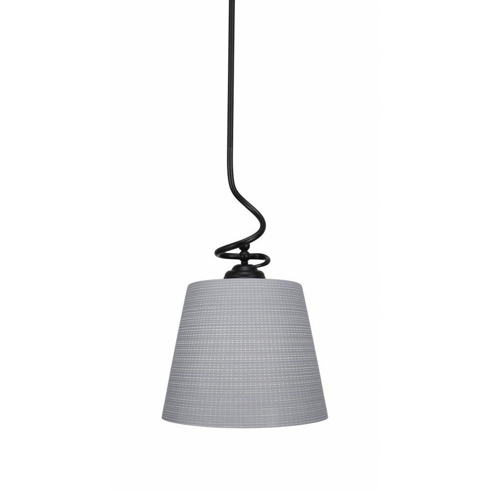 Toltec Lighting Capri 1 Light Pendant in Matte Black (900-MB-4082)