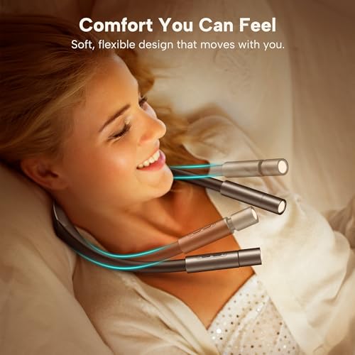 86Lux Led Neck Reading Light, Book Light For Reading In Bed, 3 Colors, Hands Free, Long Lasting, Flexible Soft Lightweight Arms, Dual Focus Control Neck Lamps Gift For Reading,Crafting,Camping