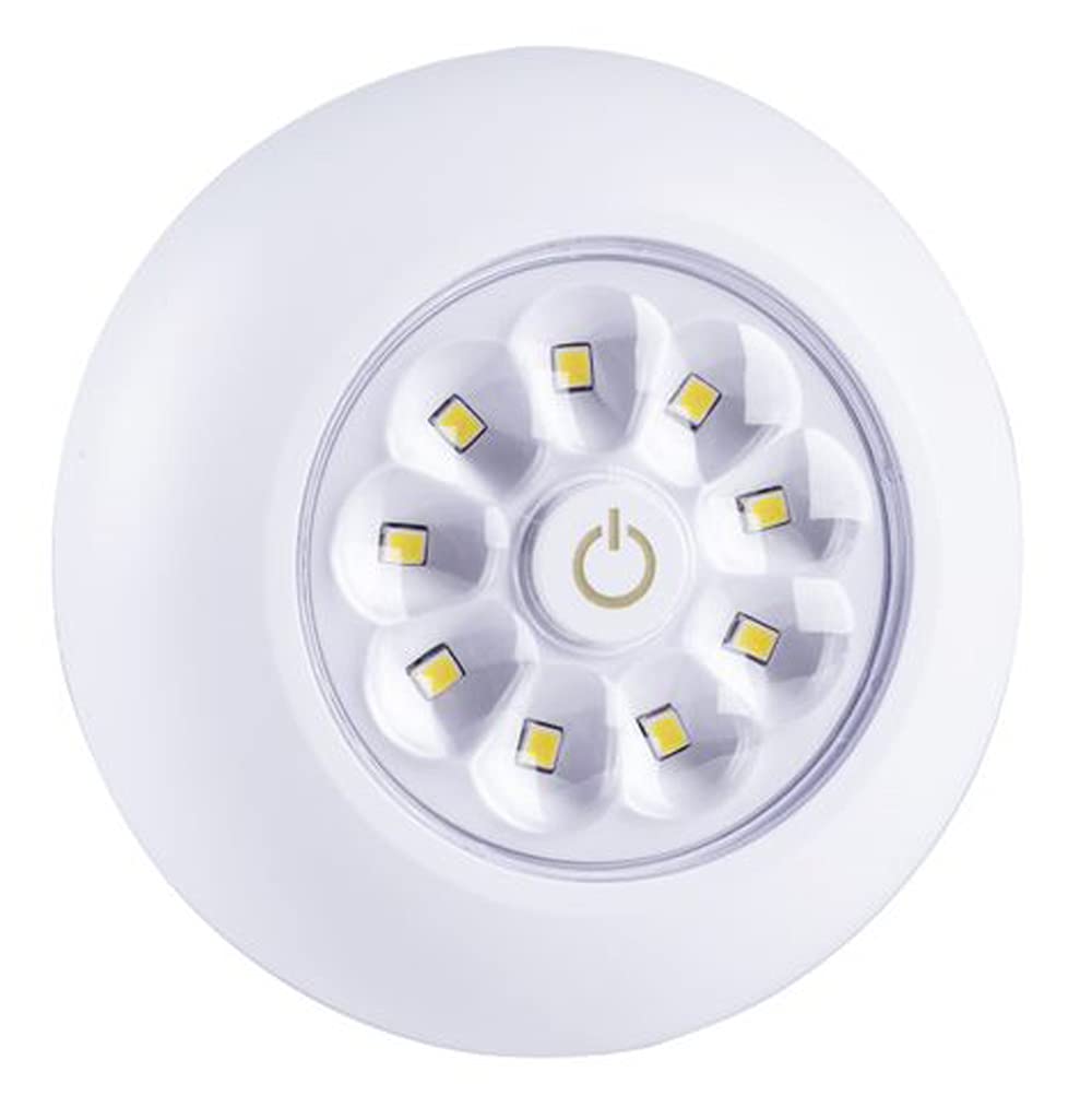 LIGHT IT! by Fulcrum 9-LED Anywhere Light, White, Single Pack, Model 30015-308, Durable Acrylonitrile Butadiene Styrene Material