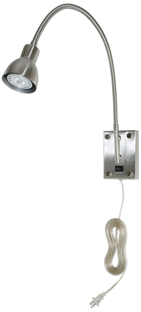 Cal Lighting One Wall Lamp CALBO-119-BS Metal Nickel/Silver Finish