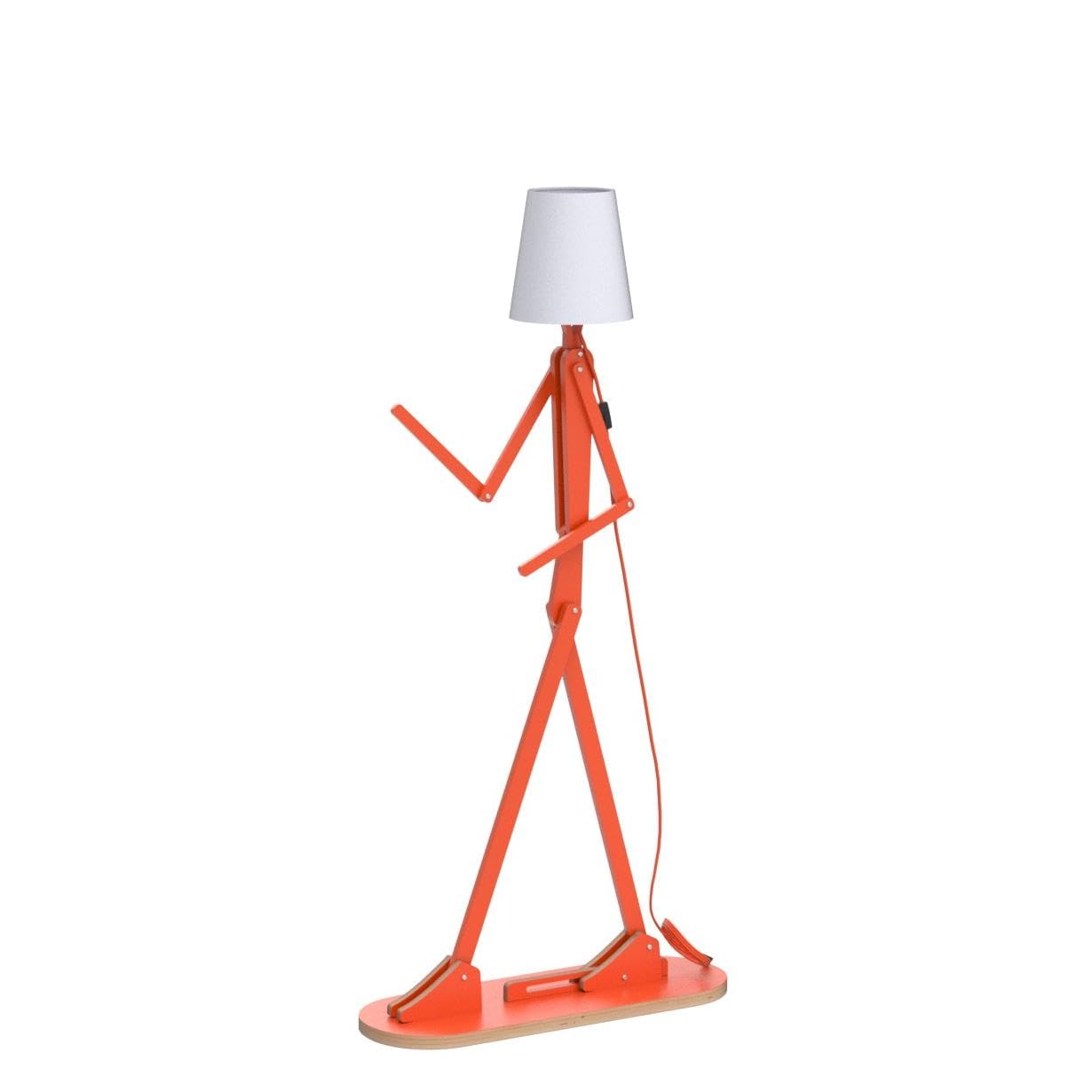 Hroome Cool Creative Floor Lamps Wood Tall Decorative Corner Reading Standing Swing Arm Light For Living Room Bedroom Office Far