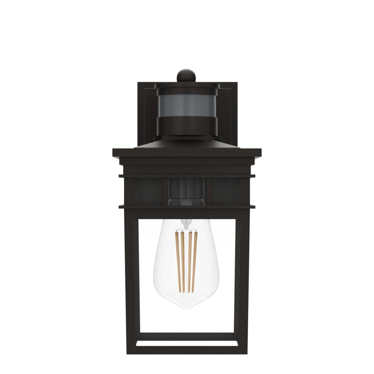 Fandbo Motion Sensor Outdoor Wall Lantern, Dusk To Dawn, Oil-Rubbed Bronze, Led Bulb Included