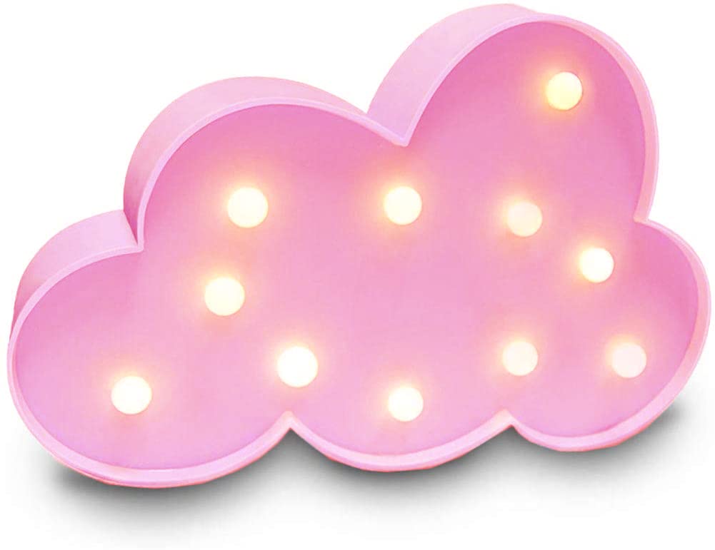 3D Cloud Lamp Decortive Led Sign Night Lights For Kids Adults, Baby Nursery, Birthday Party, Holiday Decorations,Kid'S Room Deco