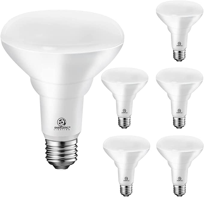 Energetic Led Recessed Light Bulbs Br30, 65W Equivalent, Dimmable, Cool White 4000K, Indoor Flood Lights For Recessed Cans, Ul L