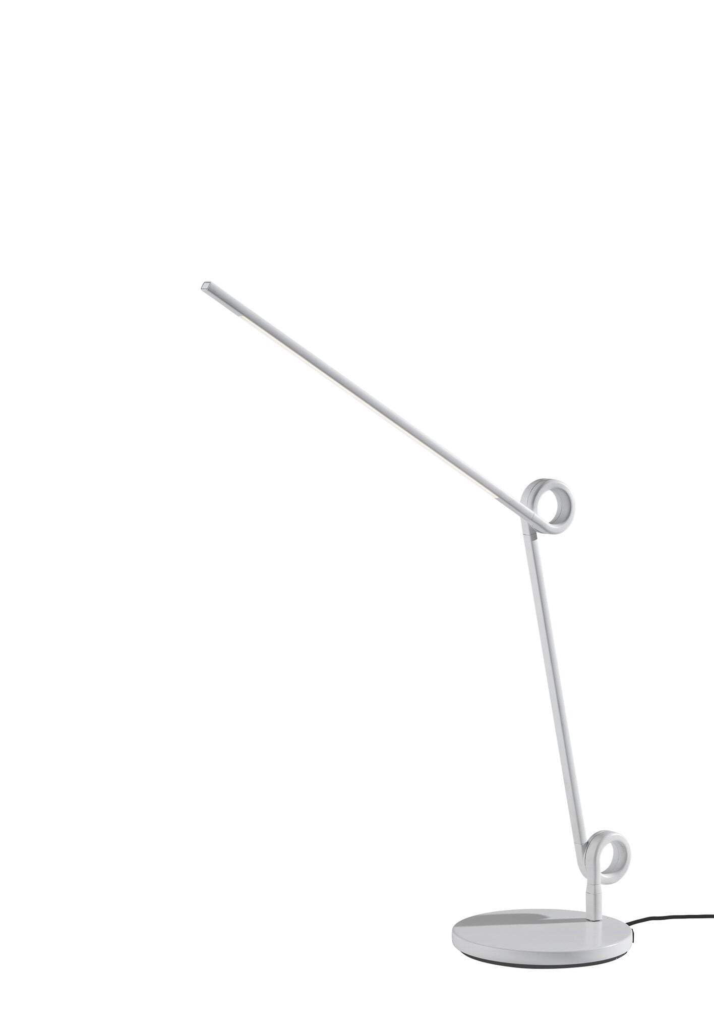 Homeroots 524640 35 In. Metal Novelty Desk Led Usb Table Lamp White