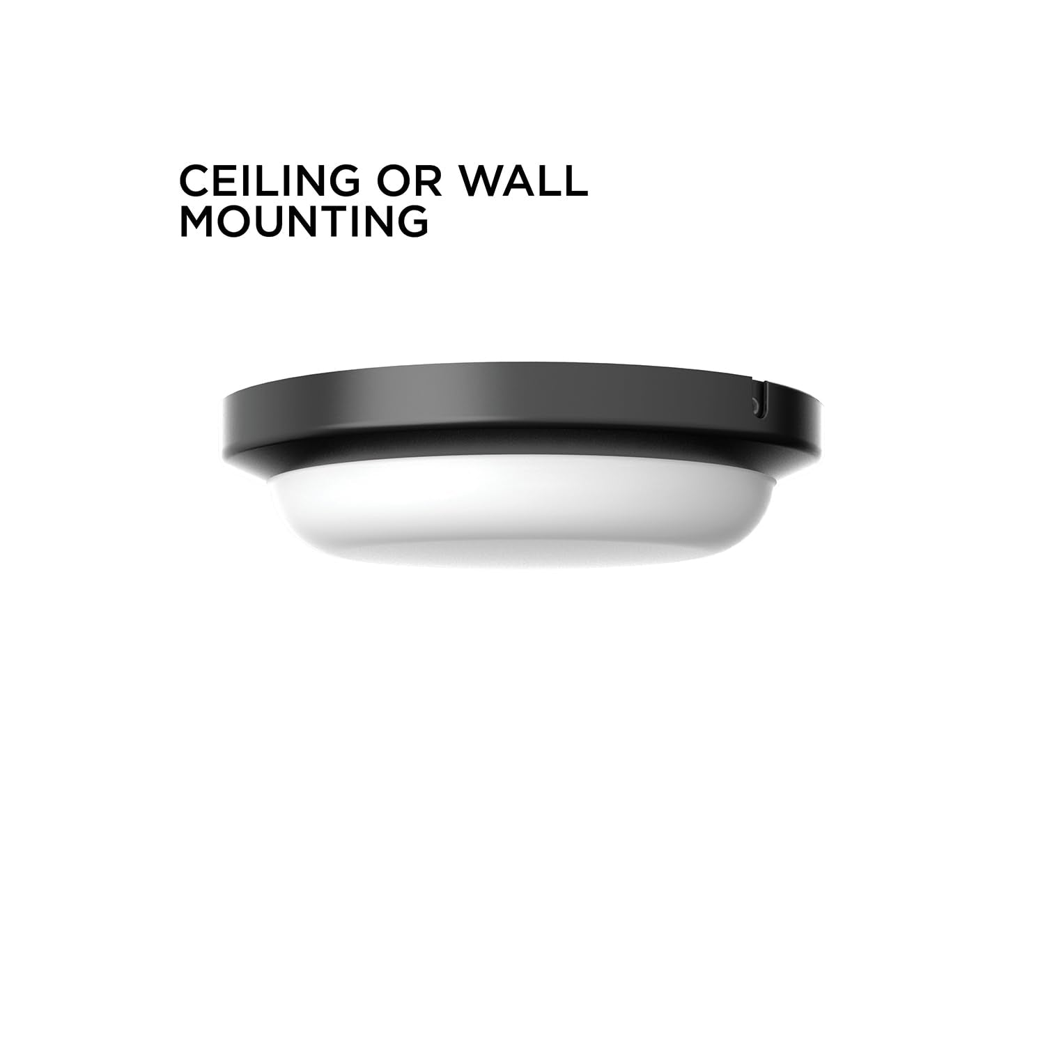 Afx Deaw08 Dean Led Flush Mount Ceiling Light For Outdoor Use With 3 Selectable Color Temperatures - 8'' - Black