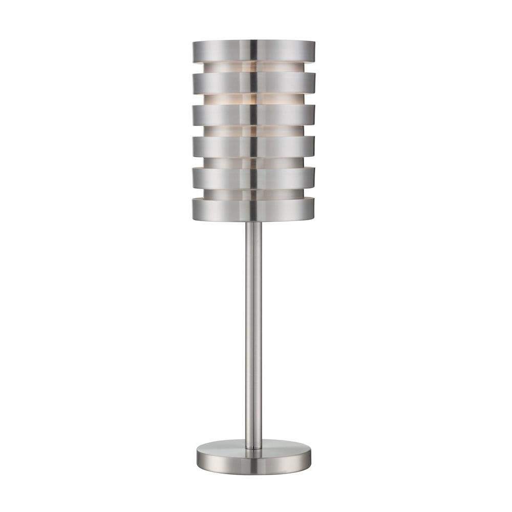 Lite Source Metal Table LAMP, Aluminum, Type A 60 W LS-22923ALU