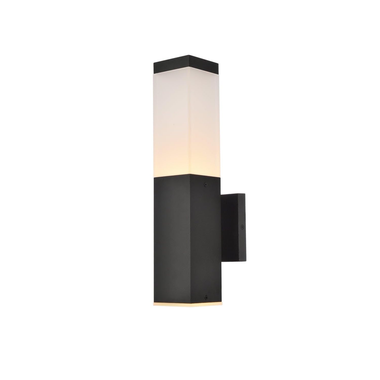 Living District Raine 1-Light Modern Aluminum LED Wall Sconce - Black